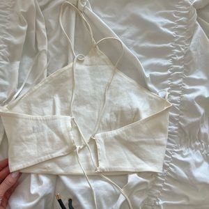 Zara string crop top